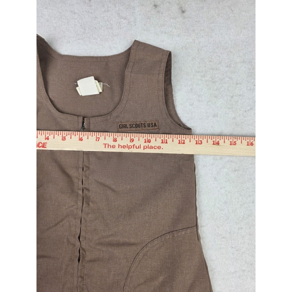 Vintage Girl Scouts Uniform Brownie Jumper Dress Size 6‎ USA Made I-200 Style - Picture 5 of 6